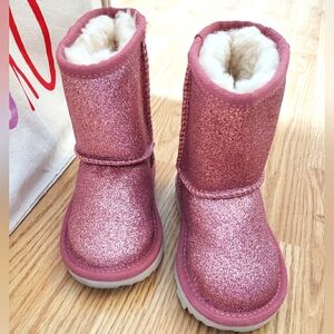 UGG Pink Glitter Sort ll Glitter Boot